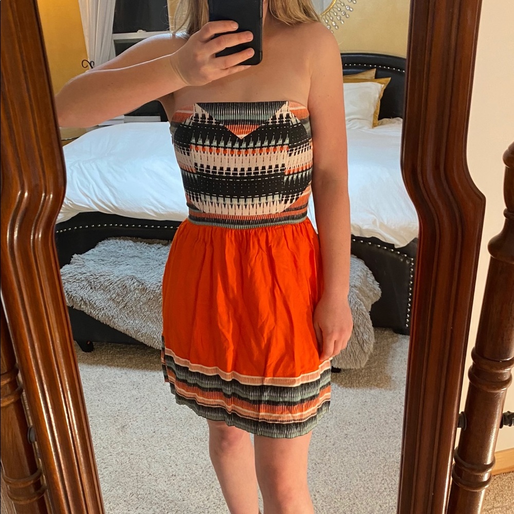 Aztec Orange Dress - Picture 2 of 2